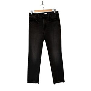 Good American Good Classic High Rise Slim Straight Jeans -  Black271